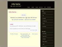 Tablet Screenshot of mikebanta.com
